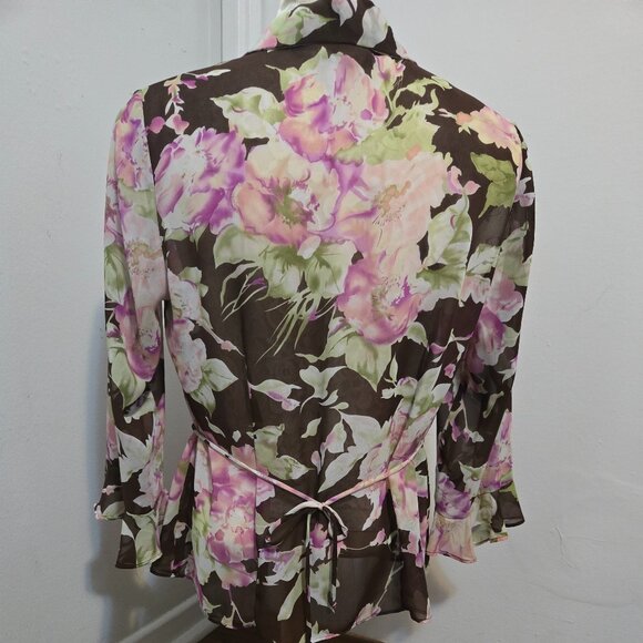 Lovely Pastel Floral Hand Sewn Top - Picture 8 of 8